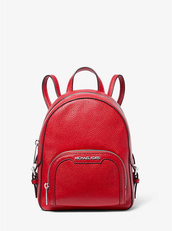 Jaycee Extra-Small Pebbled Leather Convertible Backpack Michael Kors