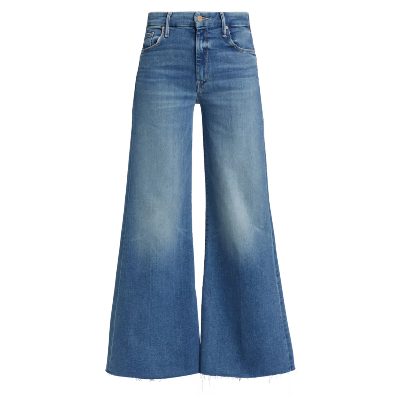 The Roller Mid-Rise Wide-Leg Jeans MOTHER