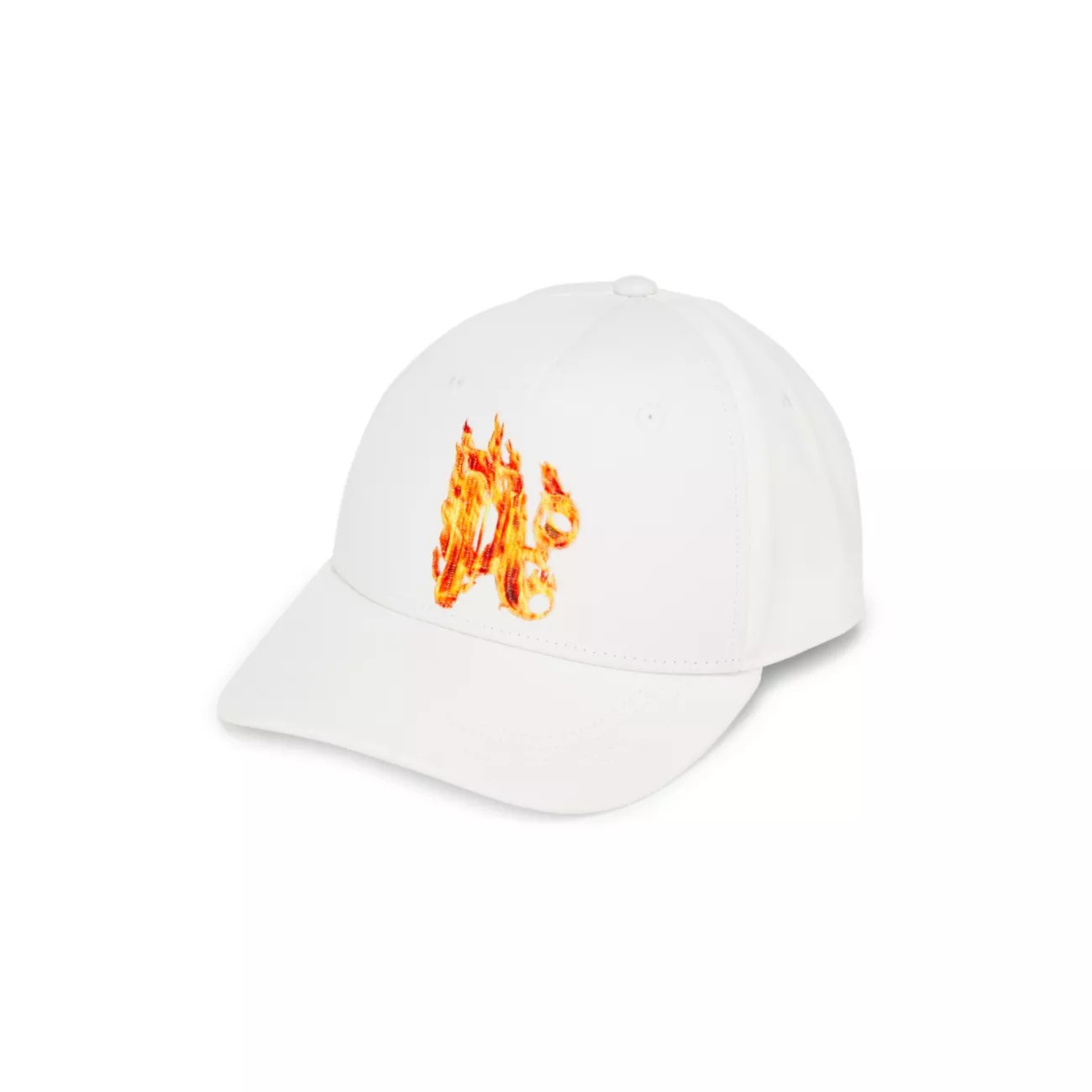 Burning Logo-Embroidered Cotton Baseball Cap PALM ANGELS