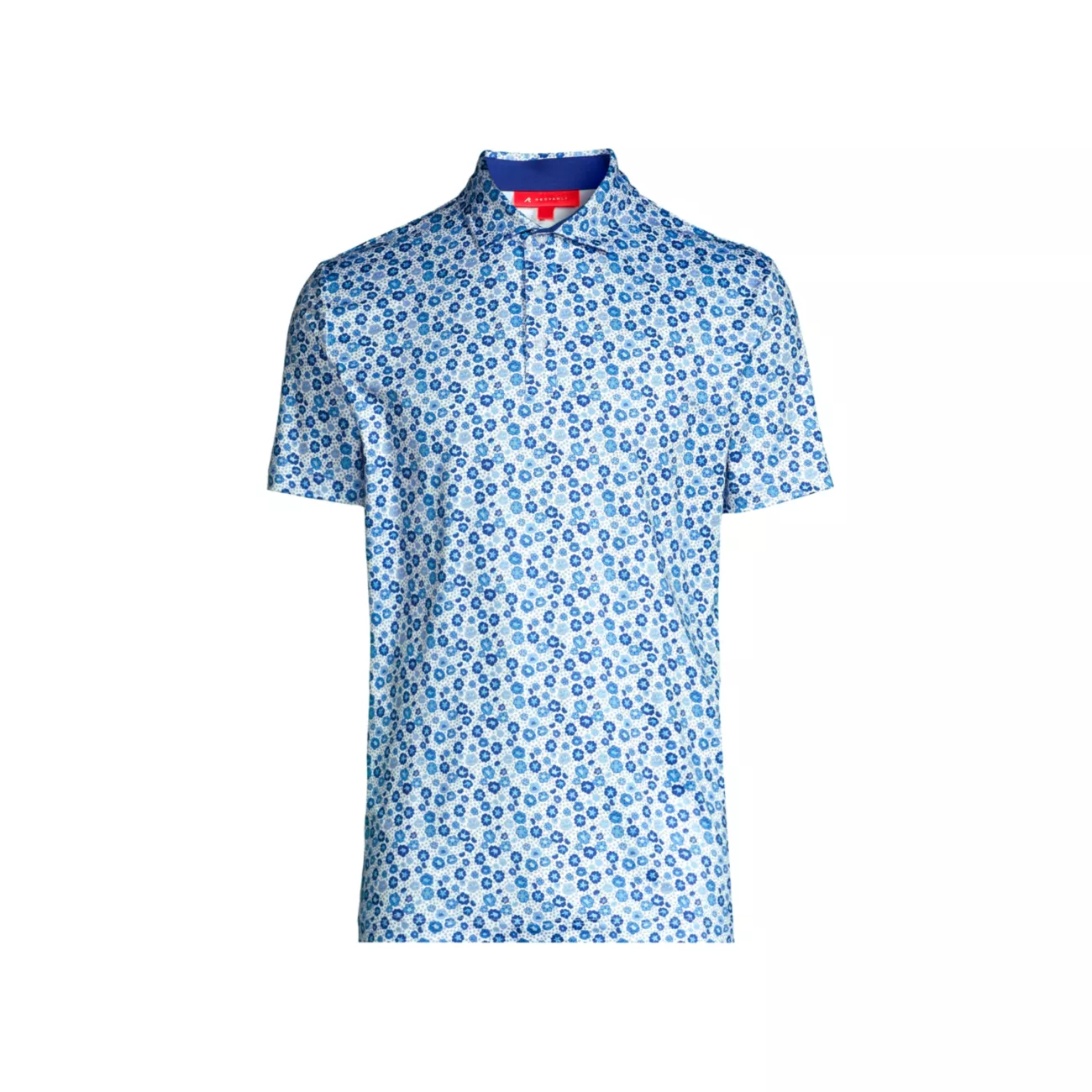 Мужская рубашка-поло Redvanly с цветочным принтом REDVANLY