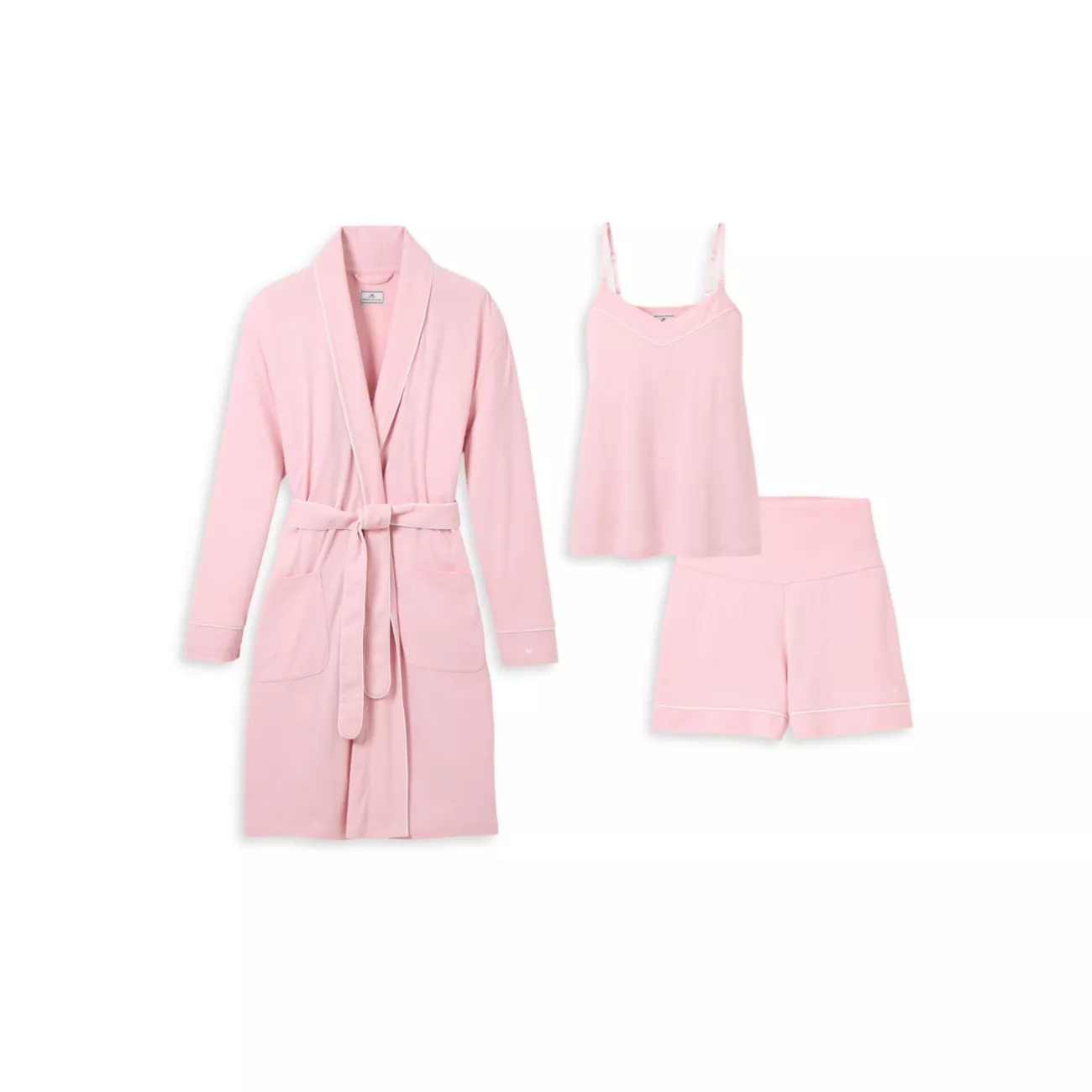 The Must Have Maternity Cotton Robe, Camisole, &amp; Shorts Set Petite Plume