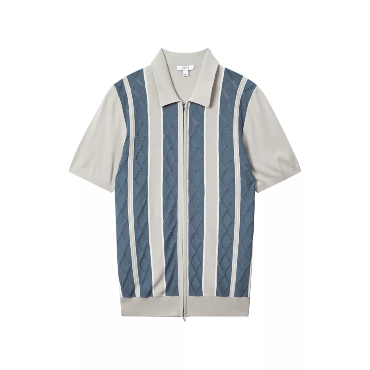 Selwood Knit Full-Zip Shirt REISS