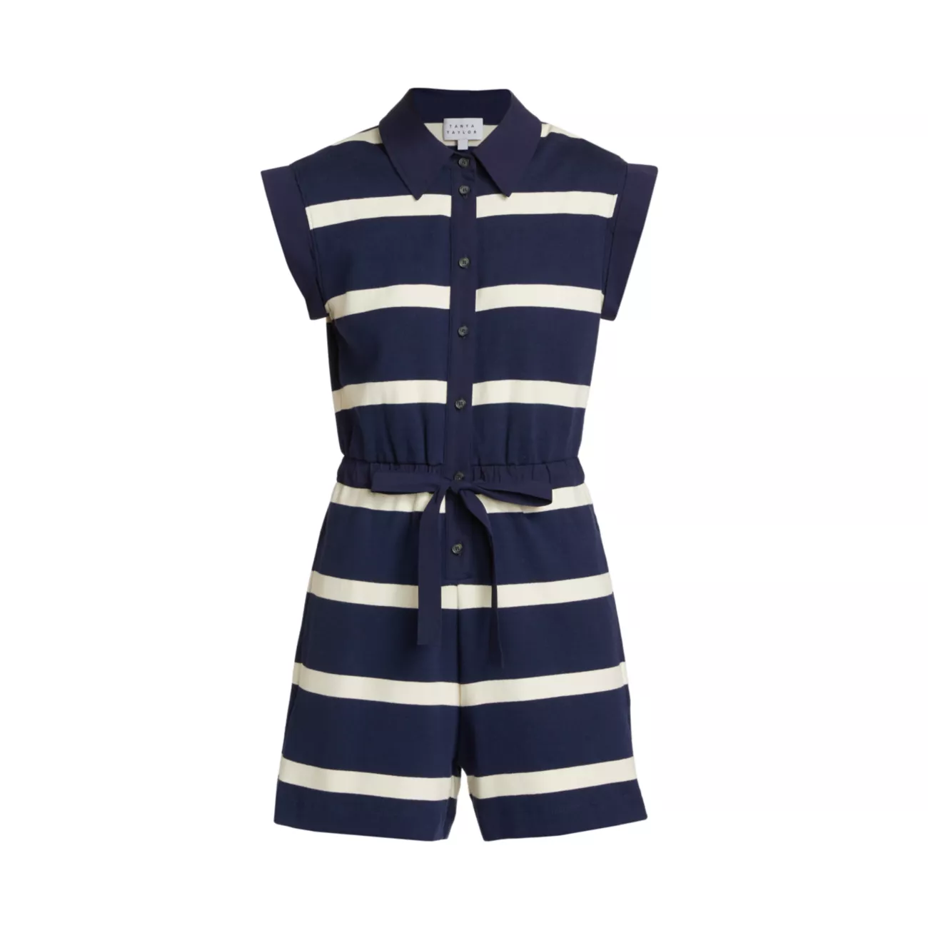 Ludlow Striped Romper Tanya Taylor