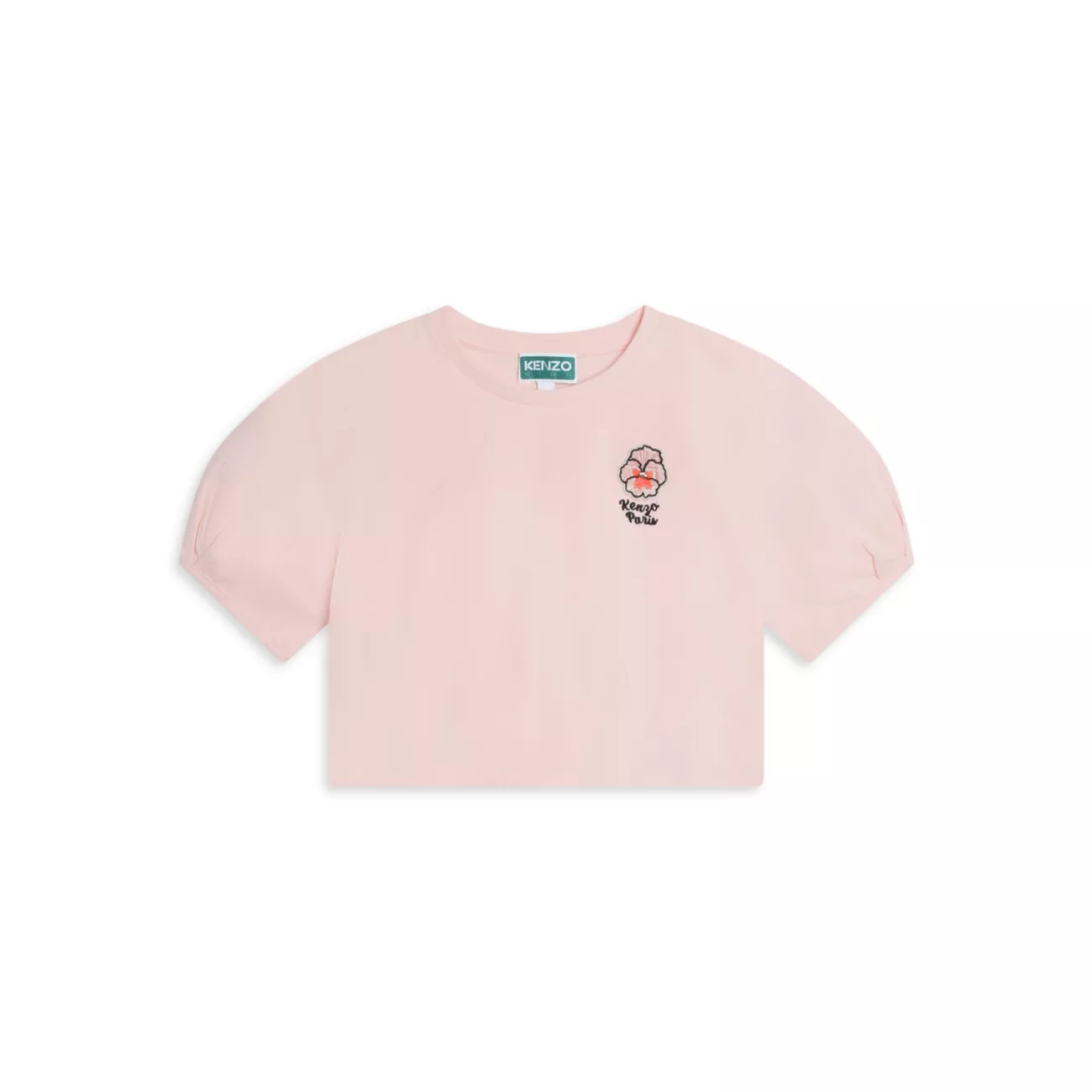 Little Girl's &amp; Girl's Puff-Sleeve Cropped T-Shirt KENZO