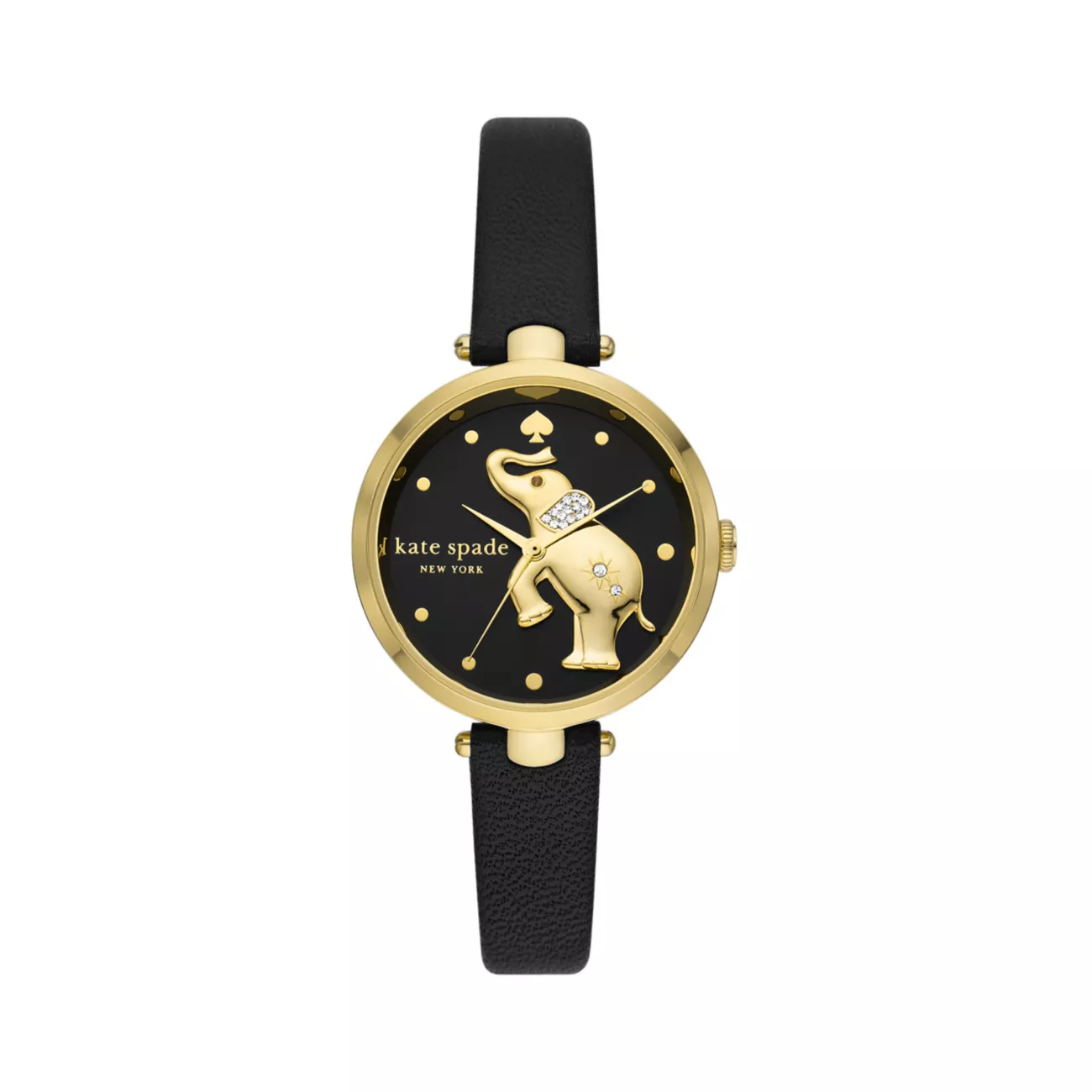 Goldtone Stainless Steel &amp; Leather Elephant Watch/32MM Kate Spade New York