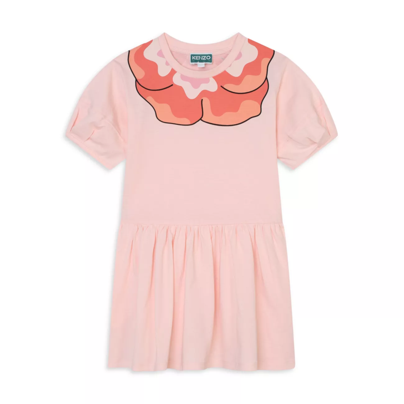 Little Girl's &amp; Girl's Flower Puff-Sleeve T-Shirt Dress KENZO