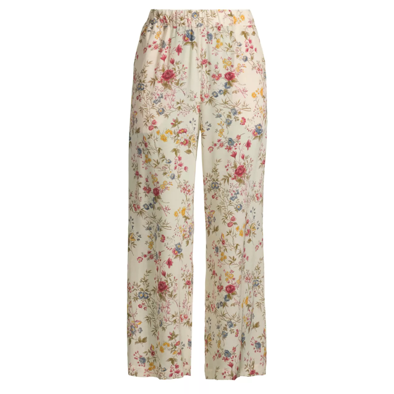 Gradara Floral Silk Pull-On Pants Weekend Max Mara