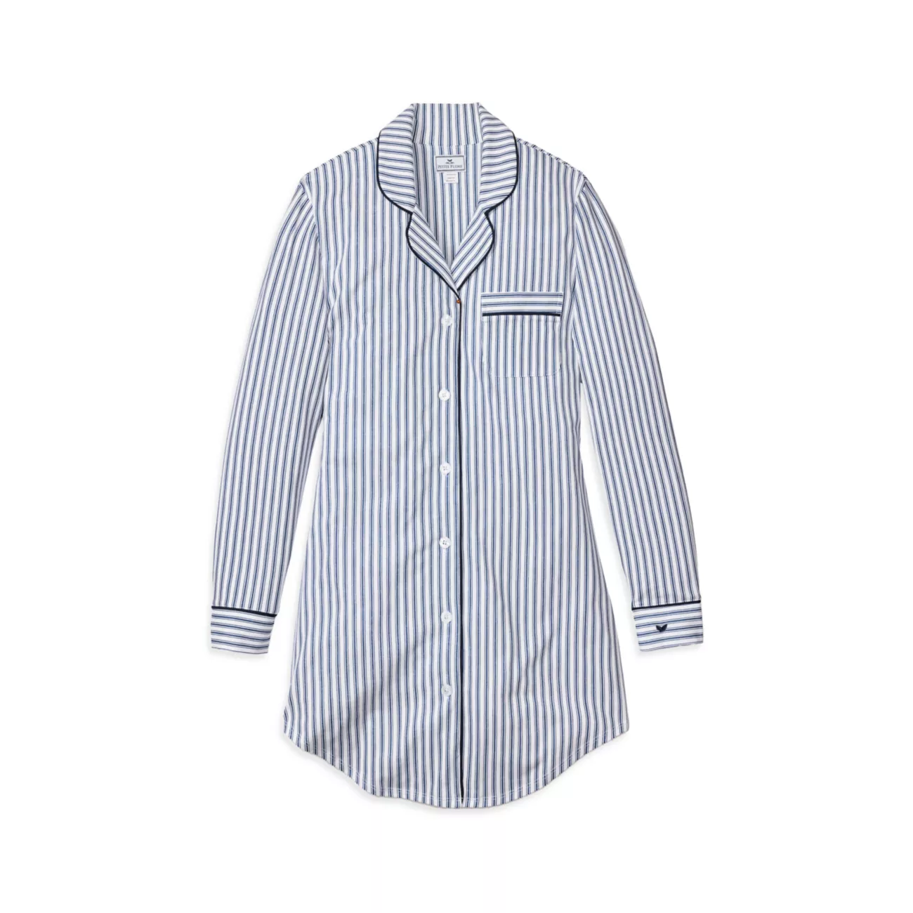 Striped Cotton Pajama Shirt Petite Plume