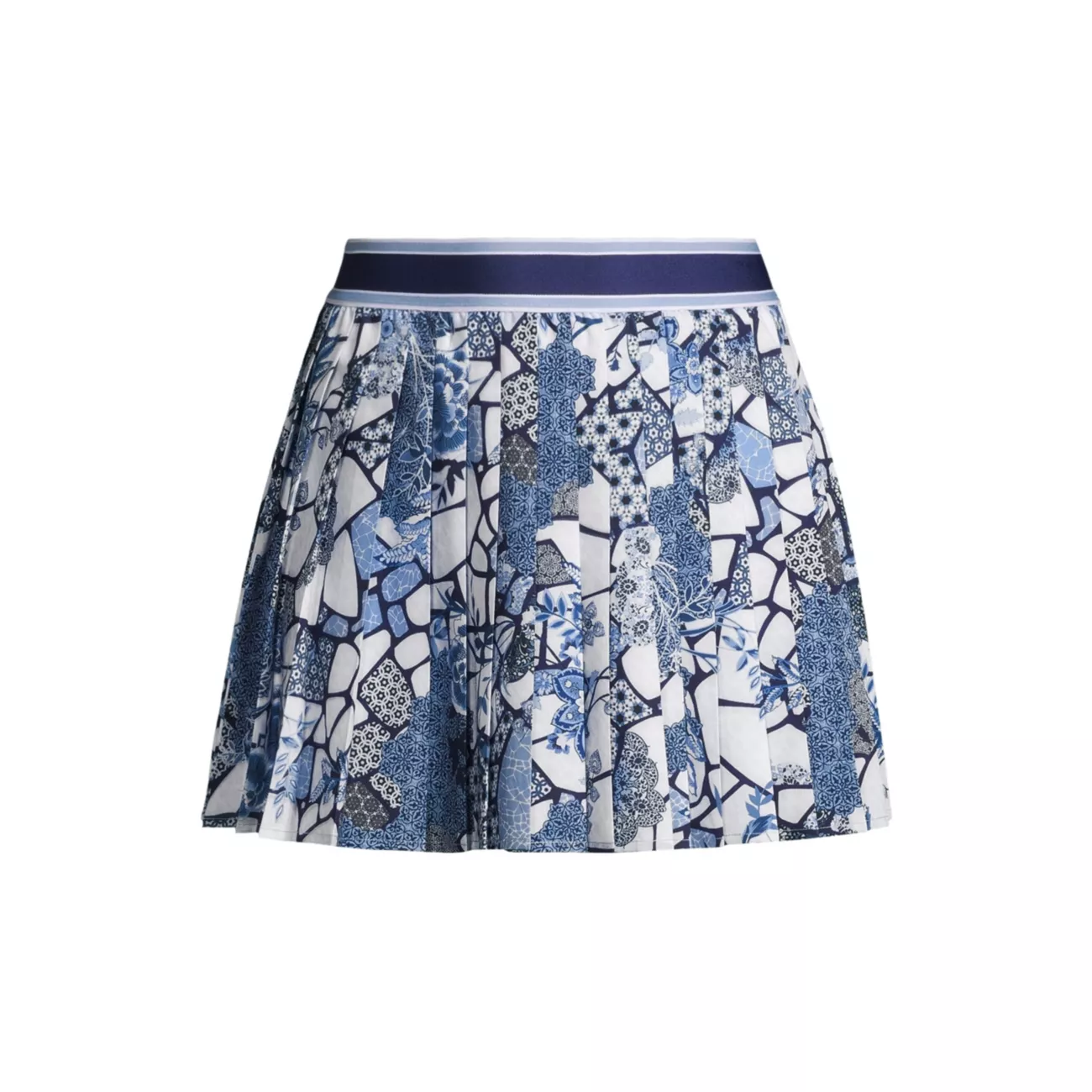 Moonlight Glass Floral Pleated Miniskirt Johnny Was