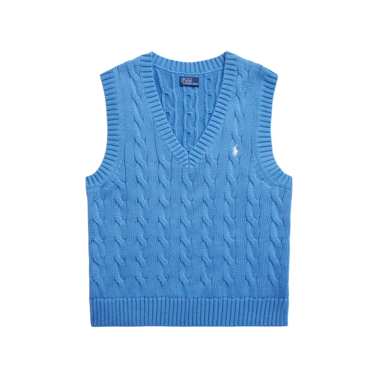 Cable-Knit Cotton Sweater Vest Polo Ralph Lauren