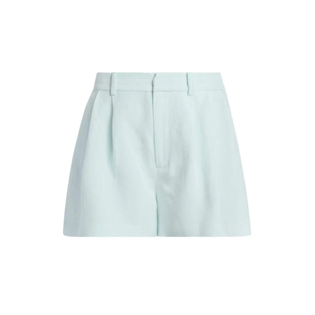 Andie Pleated Linen-Blend Shorts Paige