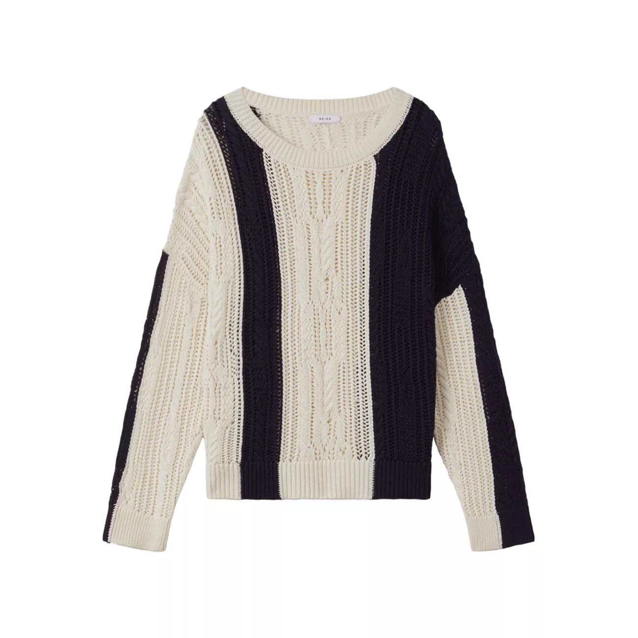 Terry Cable-Knit Sweater REISS