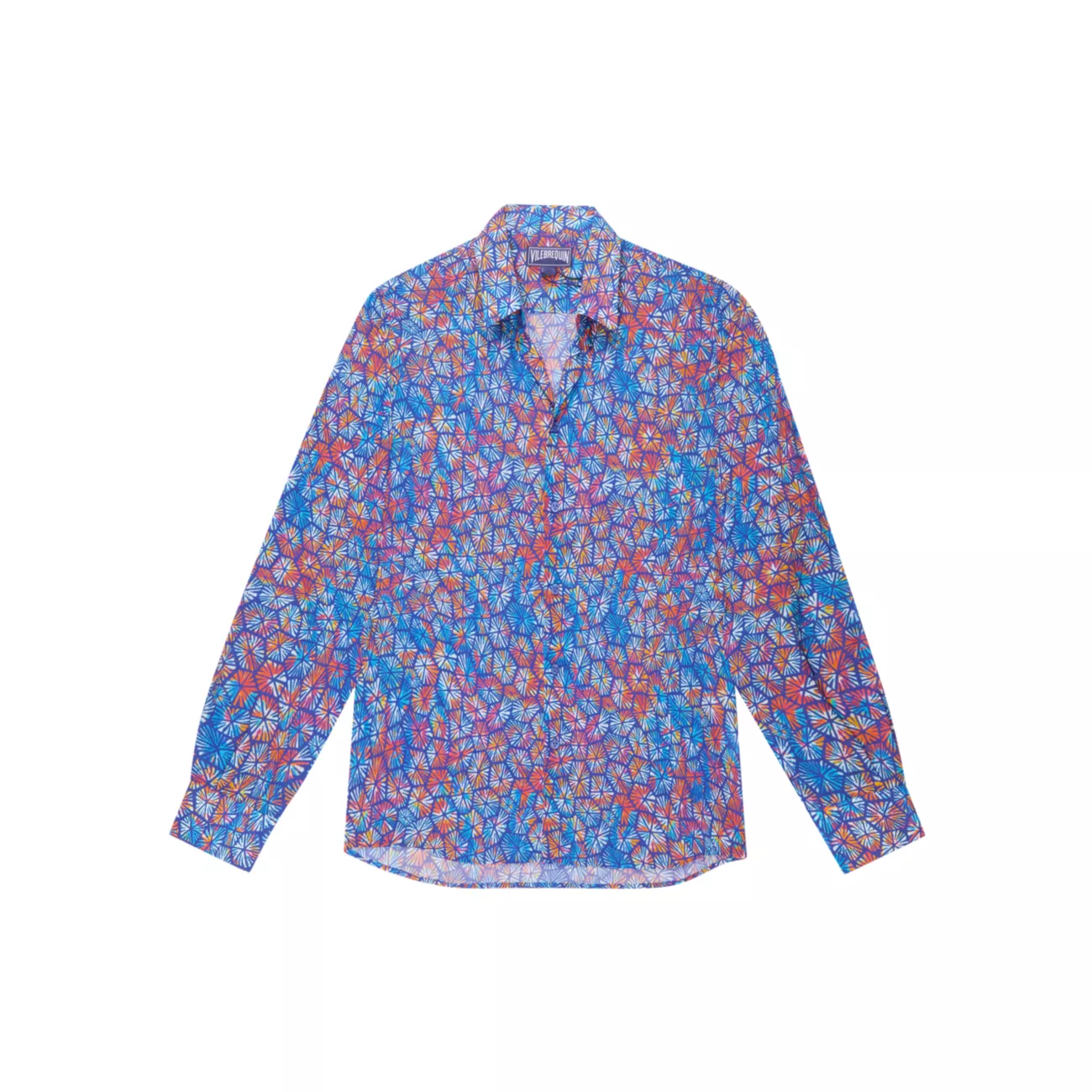 Carapa Abstract Cotton Button-Front Shirt VILEBREQUIN