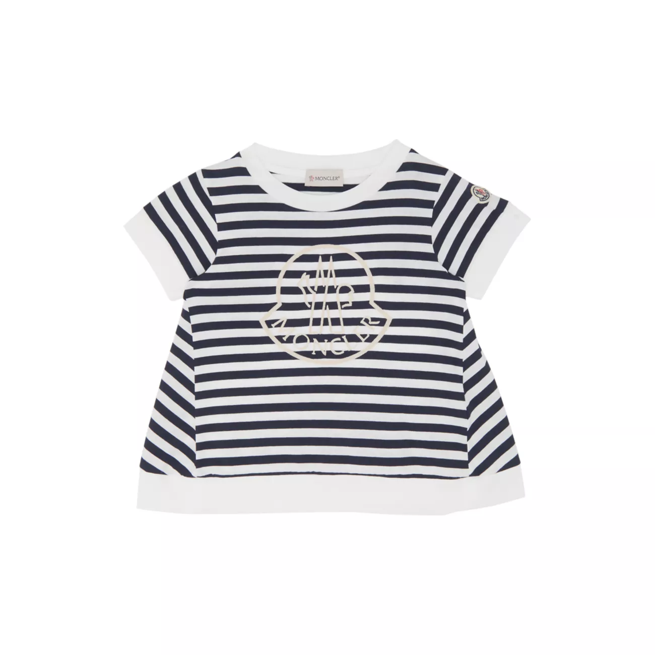 Little Girl's &amp; Girl's Striped Cotton T-Shirt Moncler