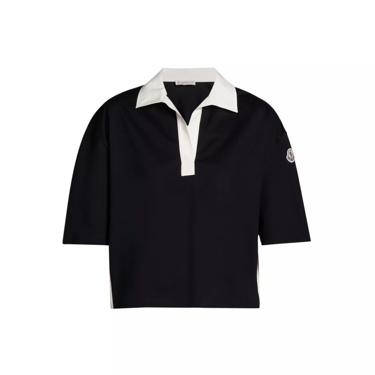 Logo Cotton Short-Sleeve Polo Shirt Moncler