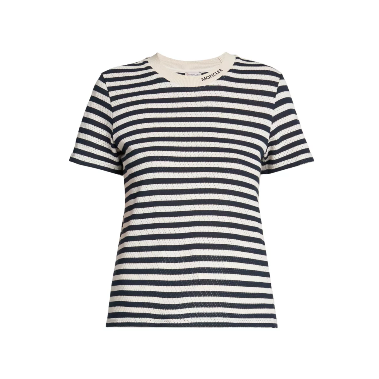 Striped Cotton T-Shirt Moncler