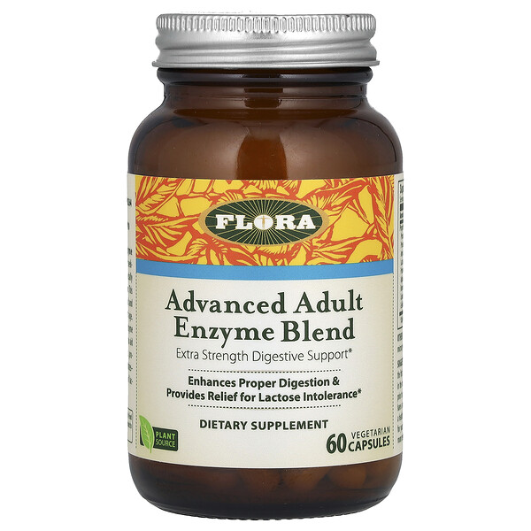 Advanced Adult Enzyme Blend, 60 Vegetarian Capsules Flora