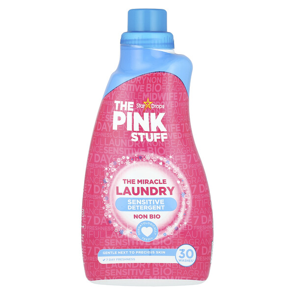 The Miracle Laundry Detergent, Sensitive, Non Bio, 32.5 fl oz (960 ml) The Pink Stuff