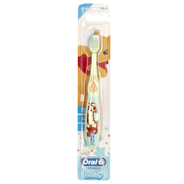 Toothbrush, Extra Soft, 0-3 Years, Disney Baby, 1 Toothbrush Oral-B