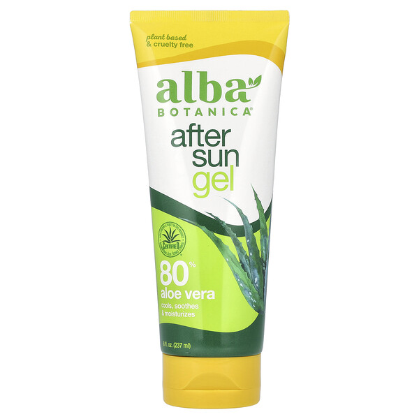After Sun Gel, 80% Aloe Vera, 8 fl oz (237 ml) Alba