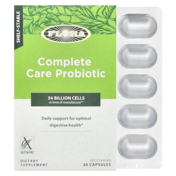 Complete Care Probiotic, 34 Billion CFU, 30 Vegetarian Capsules Flora