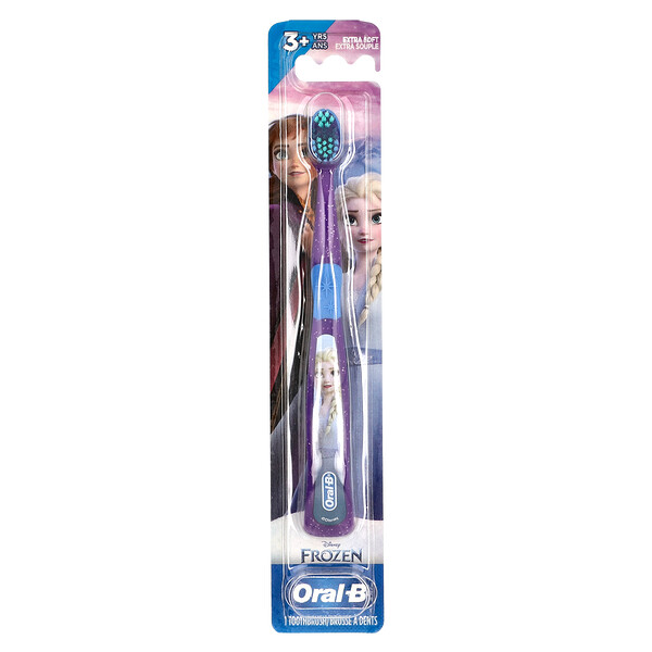 Toothbrush, Extra Soft, 3+ Yrs, Disney Frozen, 1 Toothbrush Oral-B
