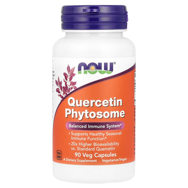 Quercetin Phytosome, 90 Veg Capsules NOW Foods
