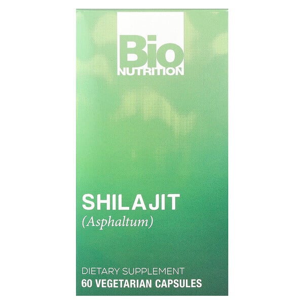 Shilajit (Asphaltum), 60 Vegetarian Capsules Bio Nutrition