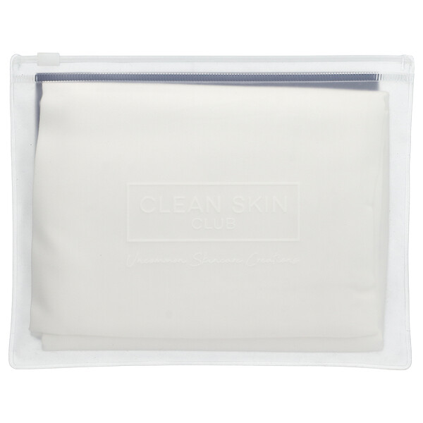 Clean Sleep, Silver Ion Pillowcase, Glacier White, 1 Count Clean Skin Club