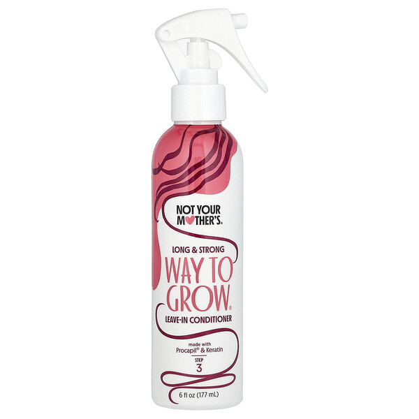 Way To Grow, Long & Strong Leave-In Conditioner, 6 fl oz (177 ml) Not Your Mother's