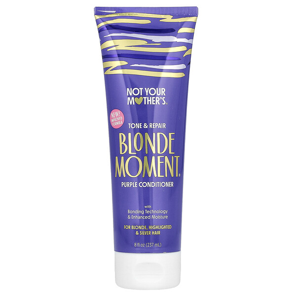 Blonde Moment, Tone & Repair Purple Conditioner, For Blonde, Highlighted & Silver Hair, 8 fl oz (237 ml) Not Your Mother's