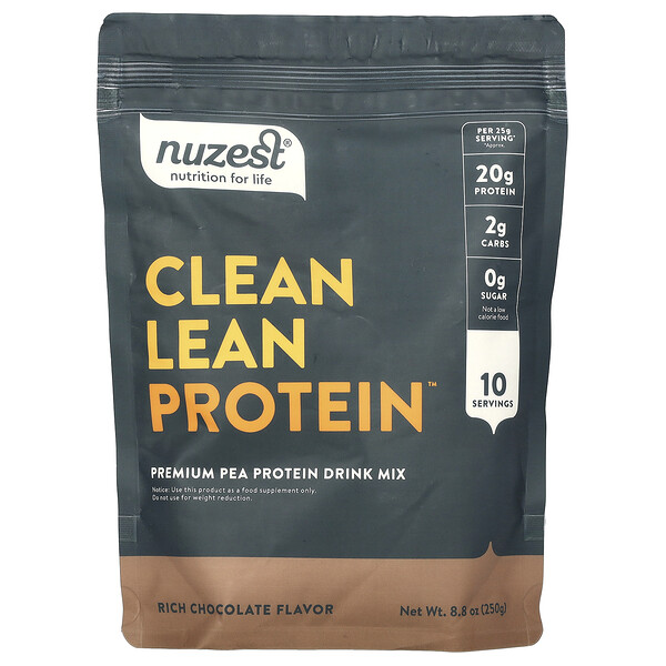 Clean Lean Protein, Rich Chocolate, 8.8 oz (250 g) Nuzest