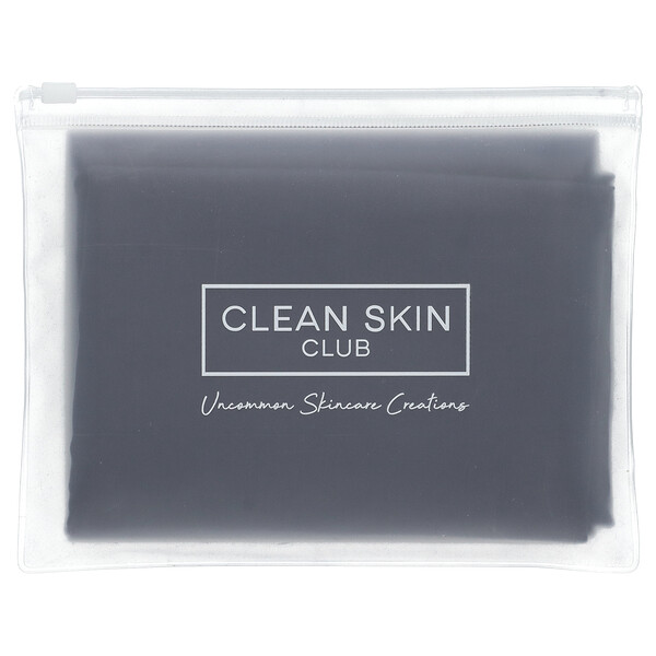 Clean Sleep, Silver Ion Pillowcase, Midnight Blue, 1 Count Clean Skin Club