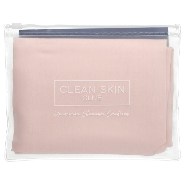 Clean Sleep, Silver Ion Pillowcase, Blush Pink, 1 Count Clean Skin Club