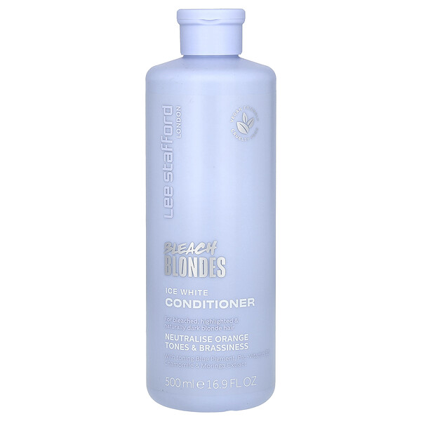 Bleach Blondes, Ice White Conditioner, For Bleached, Highlighted & Naturally Dark Blonde Hair, 16.9 fl oz (500 ml) Lee Stafford