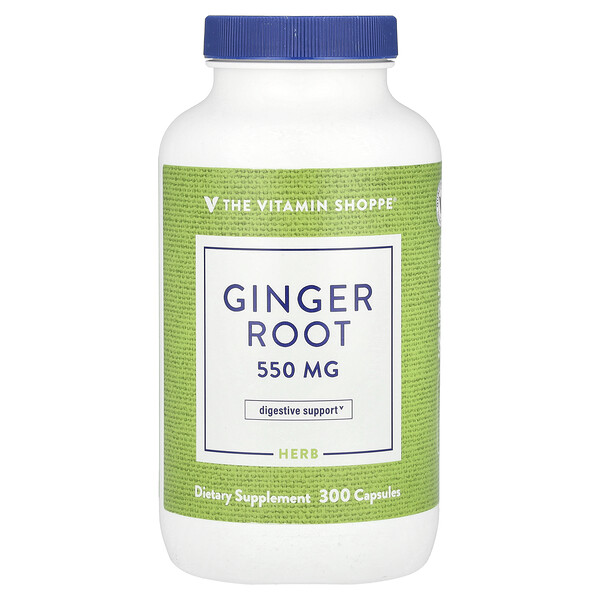 Ginger Root, 550 mg, 300 Capsules The Vitamin Shoppe