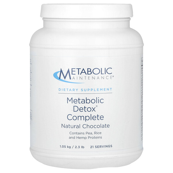 Metabolic Detox Complete, Natural Chocolate, 2.3 lb (1.05 kg) Metabolic Maintenance