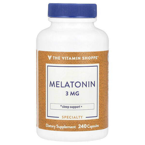 Melatonin , 3 mg , 240 Capsules The Vitamin Shoppe