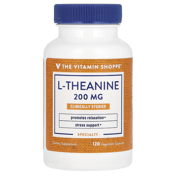 L-Theanine , 200 mg, 120 Vegetable Capsules The Vitamin Shoppe