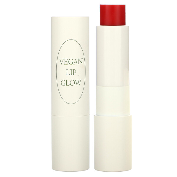 Vegan Lip Glow, 05 Apple Red, 0.13 oz (3.9 g) NACIFIC