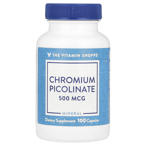 Chromium Picolinate, 500 mcg, 100 Capsules The Vitamin Shoppe