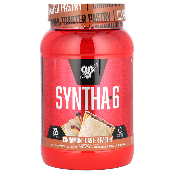Syntha-6, Protein Powder Drink Mix, Cinnamon Toaster Pastry, 2.91 lbs (1.32 kg) BSN