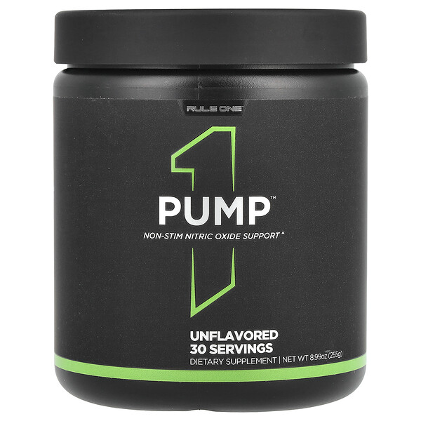 Pump, Unflavored, 8.99 oz (255 g) Rule One Proteins