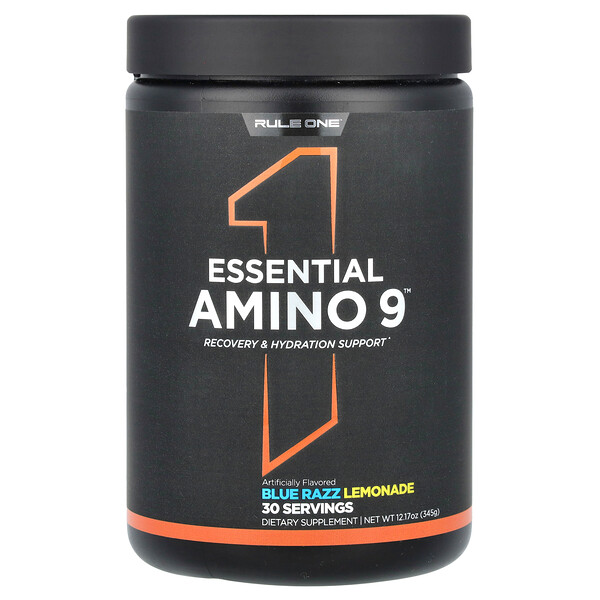 Essential Amino 9, Blue Razz Lemonade, 12.17 oz (345 g) Rule One Proteins