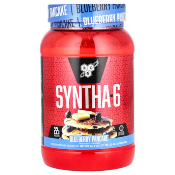 Syntha-6, Protein Powder Drink Mix, Blueberry Pancake, 2.91 lb (1.32 kg) BSN