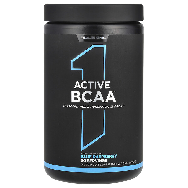 Active BCAA, Blue Raspberry, 13.76 oz (390 g) Rule One Proteins