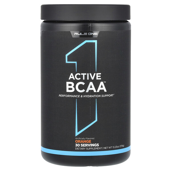 Active BCAA, Orange, 13.23 oz (375 g) Rule One Proteins