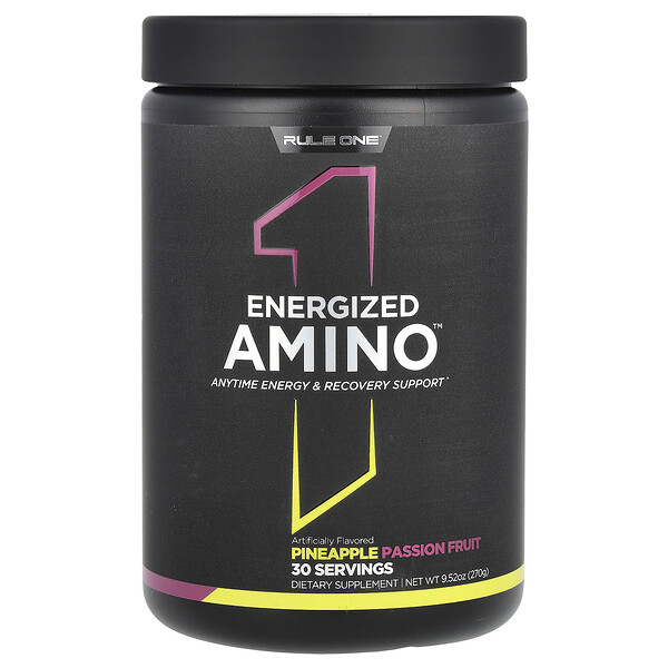 Energized Amino, Pineapple Passion Fruit, 9.52 oz (270 g) Rule One Proteins
