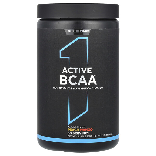 Active BCAA, Peach Mango, 13.76 oz (390 g) Rule One Proteins