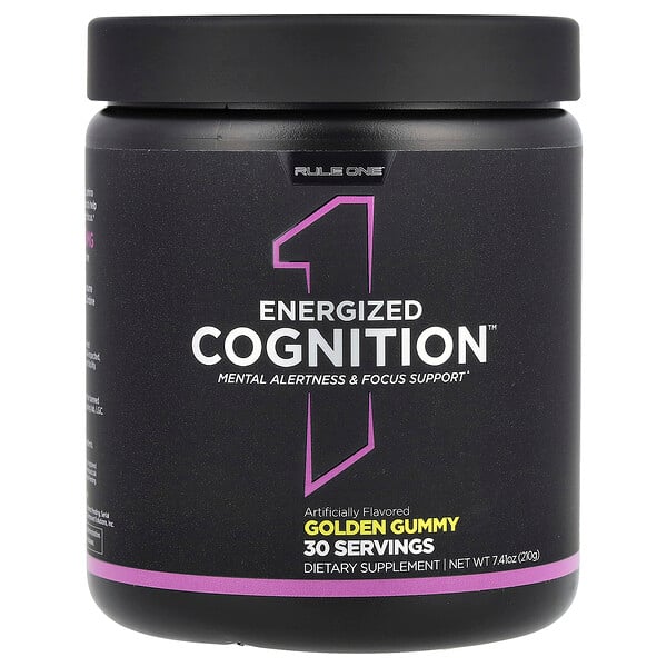 Energized Cognition, Golden Gummy, 7.41 oz (210 g) Rule One Proteins